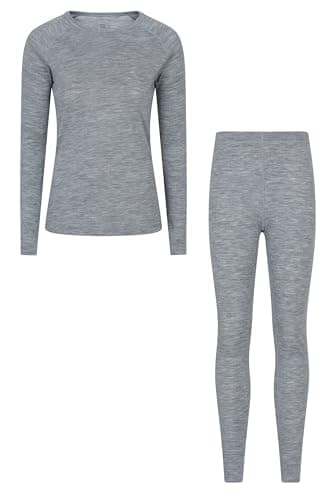 Mountain Warehouse Merino Womens Top & Pants Set Light Gr 16