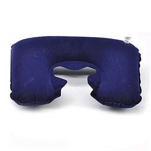 KOCKSHION 4 Pack Inflatable U-Shaped Travel Pillow, Micro-Velvet Fabric Neck Support, Deflatable and Rollable for Car and Office Use, Comfortable Travel Pillow for Adults — view 2
