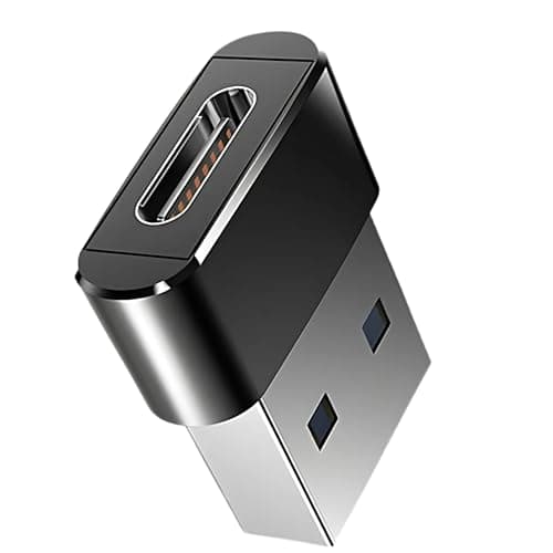 Betron USB to USB C Adapter, Compact Design, 3 Pack (Black) — view 2