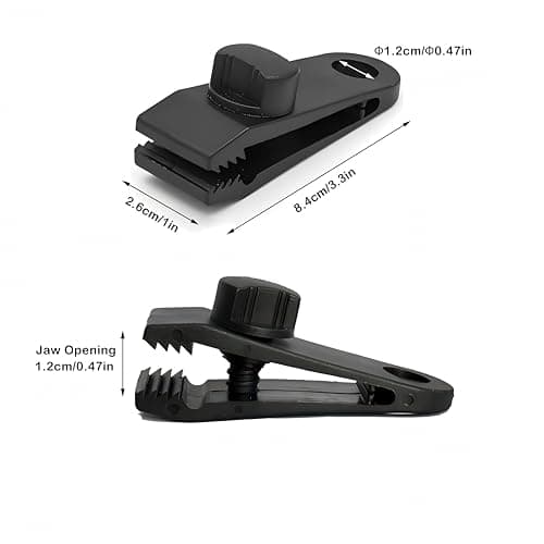 Langaelex 12 Pack Heavy Duty Tarp Clips for Tent Awning Canopy — view 2