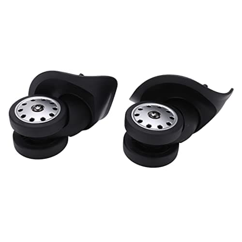 Alomejor 1 Pair Luggage Casters A88 Porous Suitcase Wheel Suitcase Luggage Replacement Casters for Travel Bags Large Size(black) — view 5