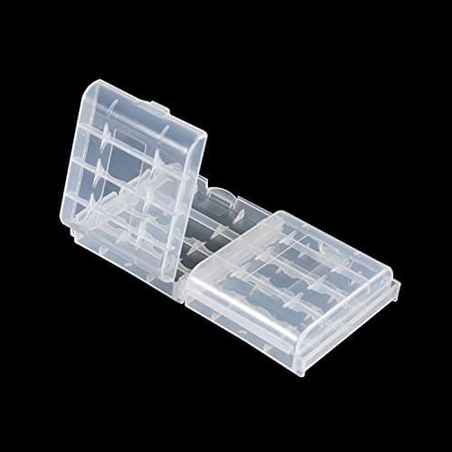 Aritynu Battery case for AA AAA batteries, 10 pack clear plastic holder for — view 2