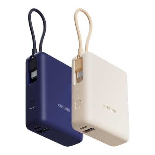 mi 33W Power Bank 10000mAh, Built-in USB C Cable, Fast Charging, Ice Blue — view 2