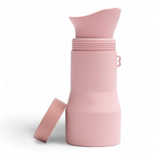 Whizzer™ - Discreet Portable Toilet for Adults - Seen on Dragons Den - Travel Essentials for Festivals, Camping, Caravans & Travel - Silicone Pee Bottle for Men & Women - Portable & Leakproof - 500ml