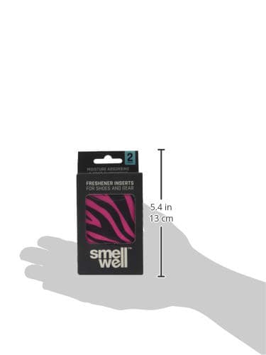 SmellWell Odour Eliminating Air Purifying Bags (2 Pack | 100g) Activated Bamboo Charcoal Air Freshener for use from Gym to Car to Home (Pink Zebra, Original) — view 3