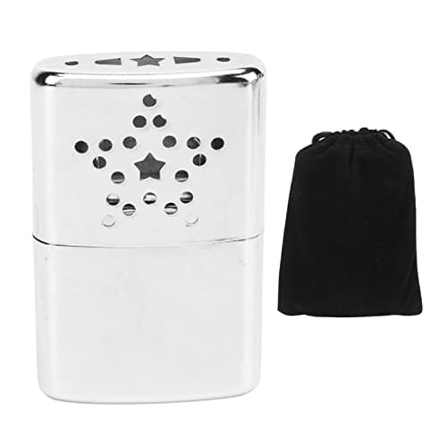 GLOGLOW Hand Warmers Pocket Warmer Stainless Steel and Aluminum Slim Design Fireless Heat for Outdoor Cold Weather Travel Camping Hiking Liquid Fuel Hand Warmer Refillable Metal — view 6