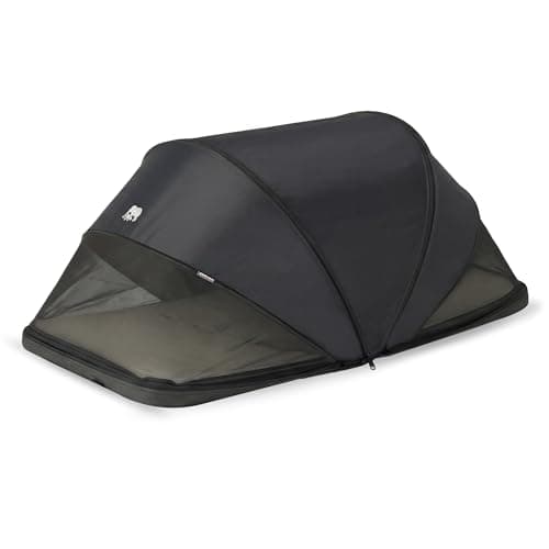 Deryan Cutey Toddler Travel Cot with Mattress, Pop-up Baby Tent, 0-2.5 Years, Foldable in 2 Seconds - Includes Mosquito Net & Travel Bag, for One Child, 120 x 63 x 50 cm, Black — view 3