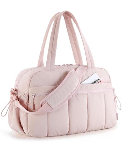 BAGSMART 24L Womens Gym Travel Bag, Weekend Overnight Cabin Bag, Wet Pocket