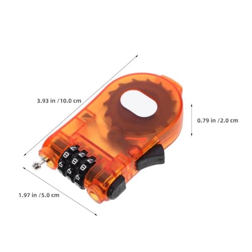2pcs Portable Snowboard Security Cable Lock with Combination — view 2