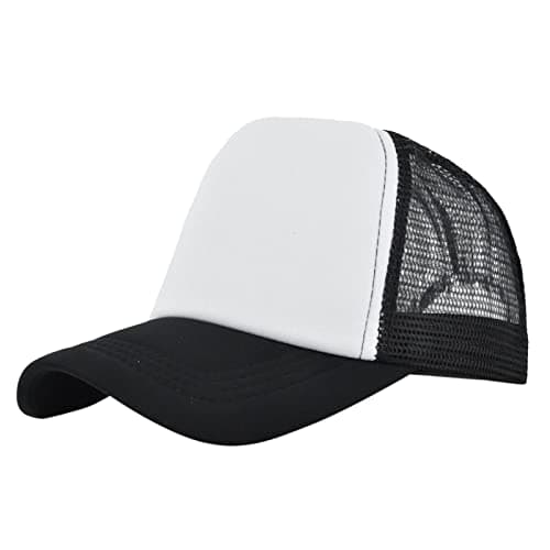 Mens and Womens Sponge Color Matching Simple Casual Peaked Cap Travel Holiday Sports Cap Headlight Visor (Silver, One Size)