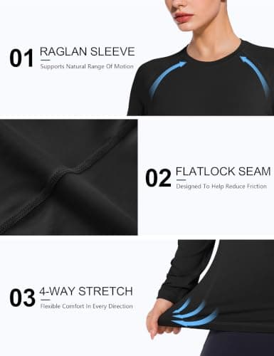 WISMBOX Women's Long Sleeve Gym Top, Quick-Dry T-Shirt for Running & Yoga — view 4