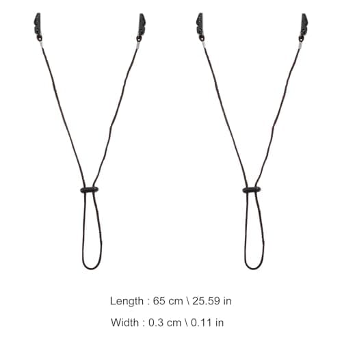 Adjustable Multi-function Hat Clips 2pcs Anti-lost Strap Brown — view 2