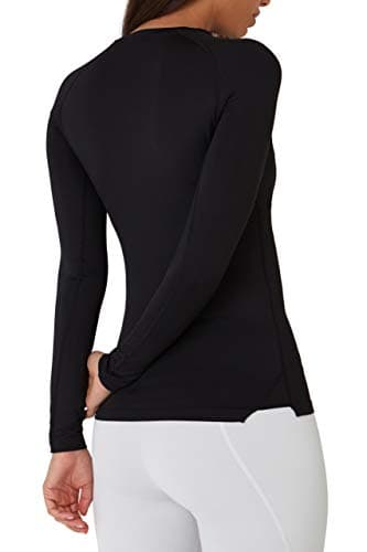 TCA Super Thermal Top Women - Ladies Thermal Vest - Thermals Womens - Ski Base Layer Women - Workout Tops for Cold Weather - Black Rock, S — view 2