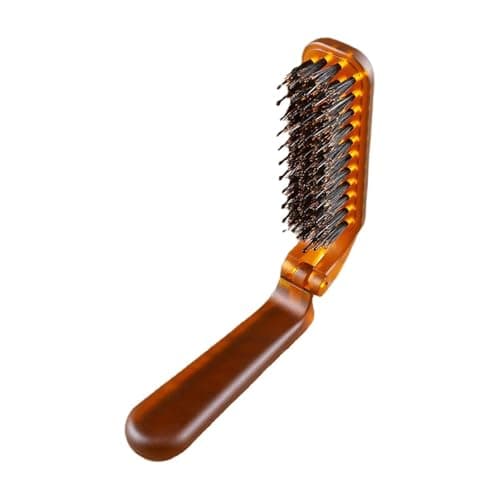 KTUXZCI Folding Brush Travel Folding Hair Tool Collapsible For Quick Maintenance Anywhere Anytime Easy To Store Hair Brush Portable Compact Pocket Size — view 6