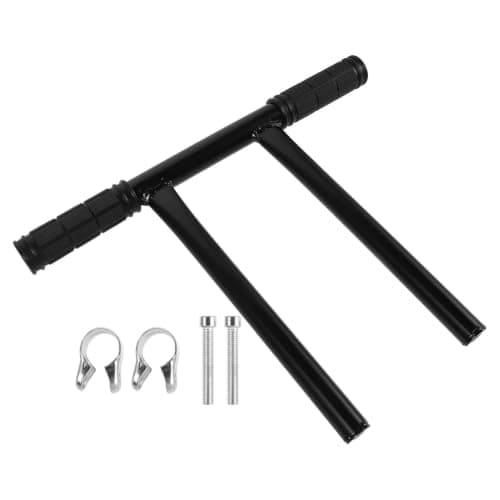 Beaupretty Stroller Handlebar Extension Kit for Tall Parents, Plastic Stainless Steel Construction with Frosted Antislip Texture, Elevated Front Bar and Metal Connector, Quick Installation