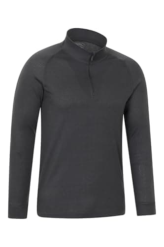 Mountain Warehouse Talus Mens Base Layer Top Multipack - Breathable, Moisture Wicking, Isotherm Top - Autumn Winter, Outdoors, Travelling & Hiking Charcoal (Multipack) L — view 3