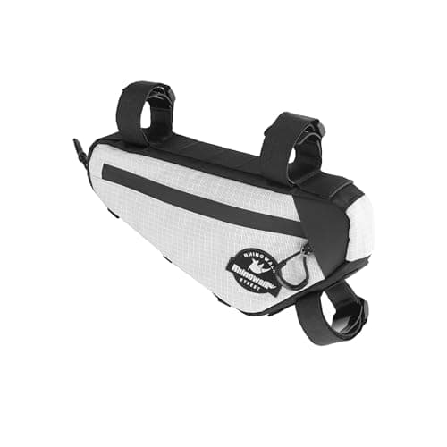 Rhinowalk Bicycle Triangle Bag Cosmopolis Series Lightweight Urban Bike Frame Bag Pack Under Top Tube Pouch Cycling Accessories(White) — view 2