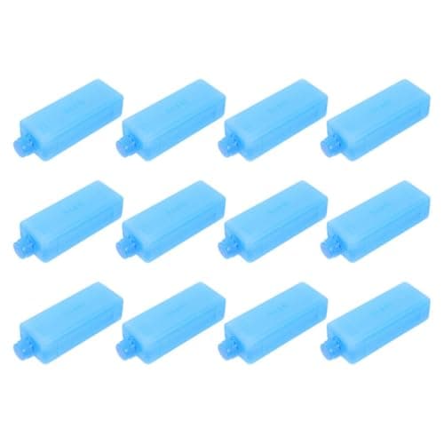 12 Pack Reusable Ice Pack Blocks for Mini Air Coolers and Bento Boxes