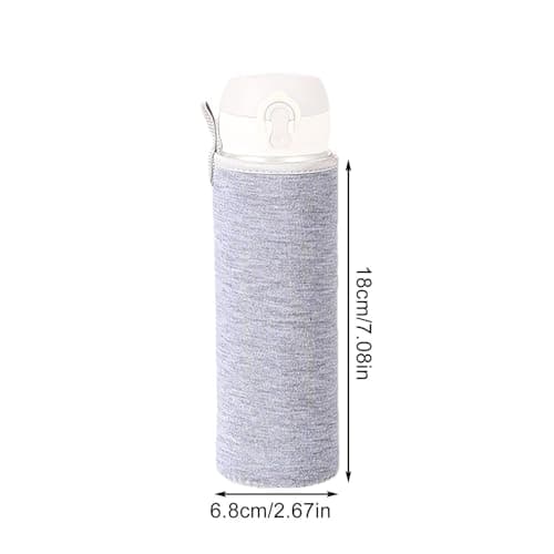Insothermal Glass Bottle Carrying Case - Neoprene Cover with Handle for Gourdes from 500ml to 1L | Thermal and Anti-ichoc Protection for Outdoor Activities and Travel — view 4