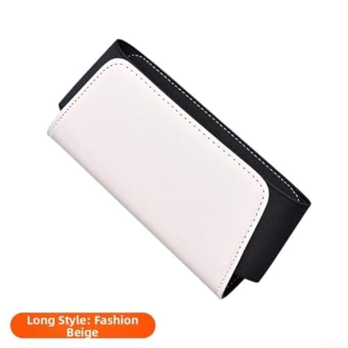 PU Leather Car Seat Gap Organizer for Phones(Long black) — view 6
