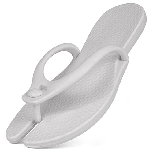 Kattmas Foldable Flip-Flop Travel Slippers Shower Shoes Slides Summer Camp Sandals Soft Comfy Non-Slip Quick Dry House Bathroom Gym Spa Pool Sandals Beach