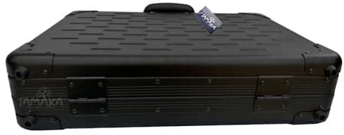 TAMAKA® Premium Solid Aluminium Executive Laptop Padded Briefcase Hard Metal Attache Case TSA Approved Combination Lock Carbon Black for Men Women - 12-17.5" — view 6