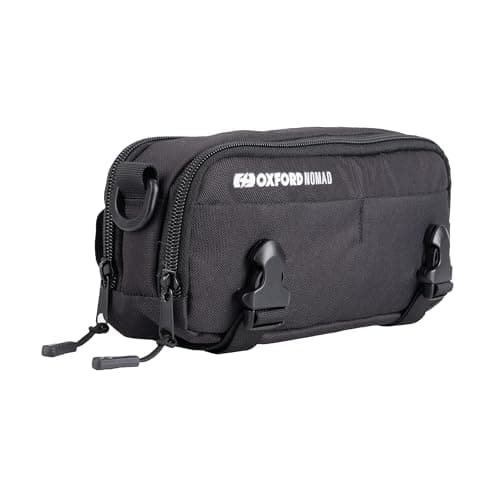 Oxford Nomad 2L Utility Pouch OL584 | Motorcycle Adventure Bike Lightweight Modular Luggage System, Black