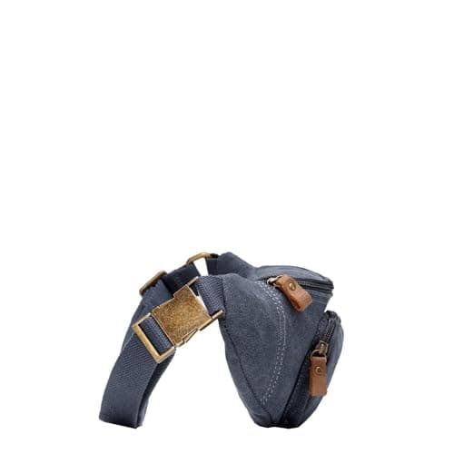 Troop London TRP0244 Classic Canvas Waist Bag - Charcoal — view 5