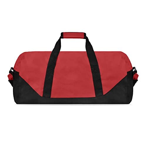 21" Large Duffle Bag with Adjustable Strap, Red, L, Classic — view 3