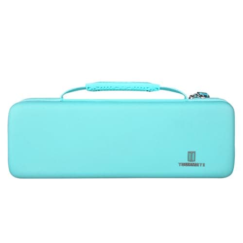 Tourmate Hard Storage Case for Greatever Dry Snorkel Set,Travel Case for Anti-Fog Scuba Diving Mask, Only Case (Cyan) — view 3