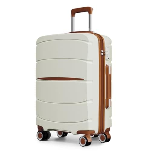 Kono 24 Inch Medium Hard Shell Suitcase PP Lightweight Travel Luggage