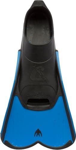 Cressi Light Fins Short Swimming Fins - Agile Training Flippers for Muscle Conditioning - Lightweight Travel Flippers - Compact Snorkel Blade - Blue - 39/40 (5.5/6.5) — view 2