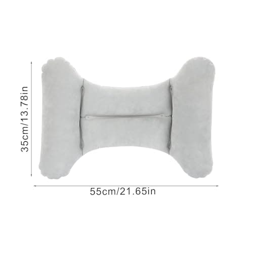 Travel Seat Lumbar Support Pillow - H-Shaped Inflatable Support Pillow Travel Pillow - Ergonomic Back Cushion Lightweight Portable Back Support for Car & Airplane — view 6