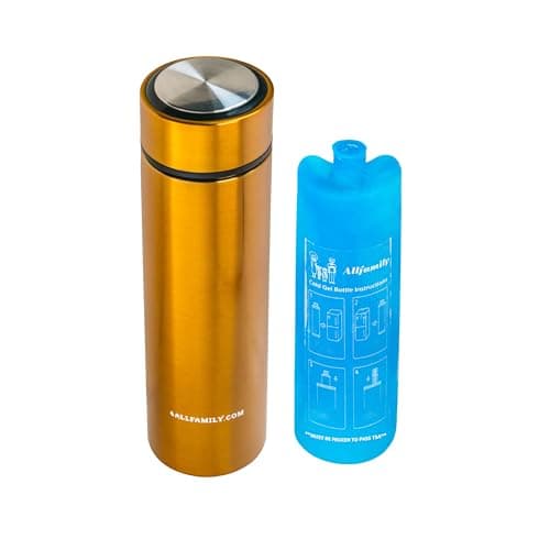 4ALLFAMILY Nomad Insulin Travel Case Cooler – 48H Non-Electric Insulin Cooler Travel Case TSA Approved with Lightweight Design – Air Traveling Friendly, Reusable Medium Blue Thermo for Medications