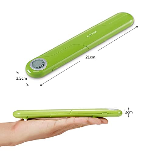 CAMRY Foldable Digital Kitchen Scale, Green — view 2
