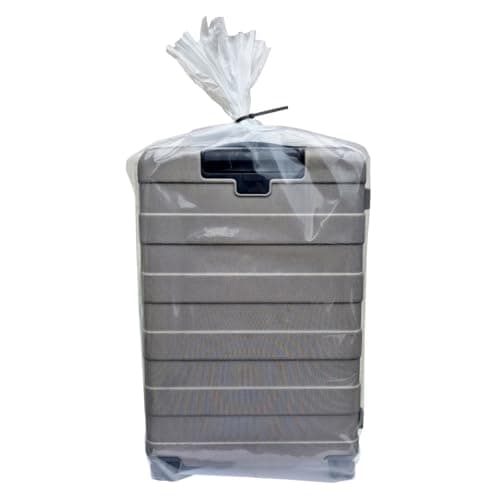 SUITCASE STORAGE BAGS X 2 - EXTRA LARGE CLEAR PLASTIC - 36" x 48" (92cm x 122cm) HEAVY DUTY 500 GAUGE with re-useable CABLE TIES — view 4