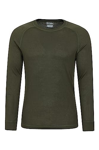 Mountain Warehouse Talus Mens Isotherm Base Layer Top Khaki (R M — view 2