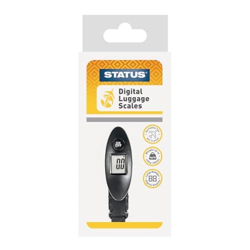 STATUS Digital Luggage Scale | Black Digital Luggage Weight Scale | SDLSCALE1PK4 | Packaging may vary — view 6