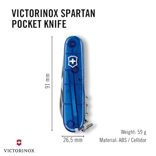 Victorinox Spartan Swiss Army Knife - 12 Function Multitool, Blue — view 3