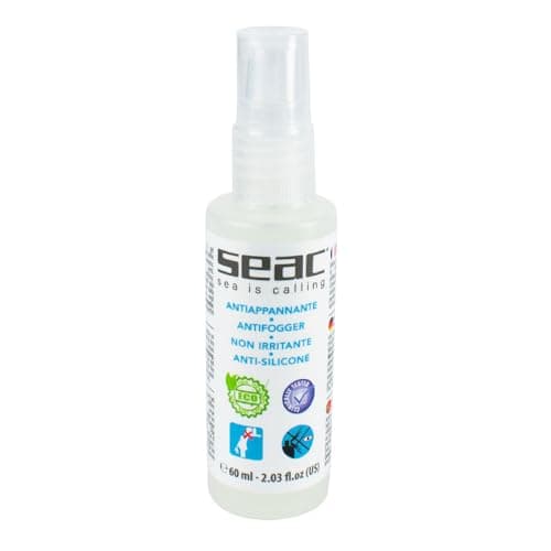 SEAC Unisex Biogel Antifog for Dive Masks Snorkelling masks and goggles 100 organic, Transparent, 60 ml UK