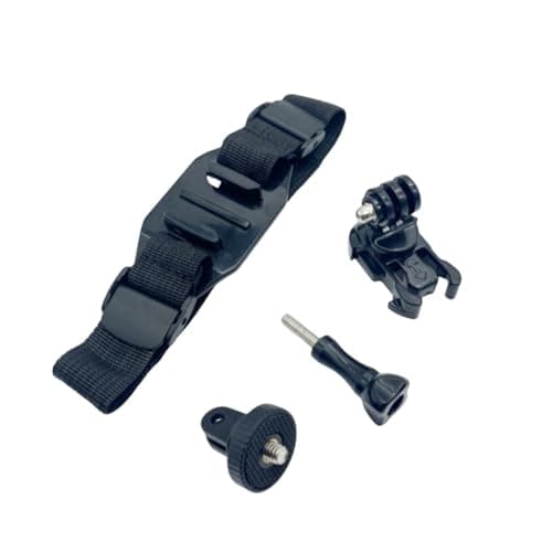 Universals Helmet Mount Straps for Action Cameras Adjustable Length Fit Vented Helmets for Cycling Skiing Skydiving Adventure Vented Helmet — view 5