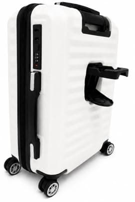 Underseat Travel Case 45 x 36 x 20cm EasyJet Approved Size with Removable Wheels (T-HC-US-1832) (White) — view 5