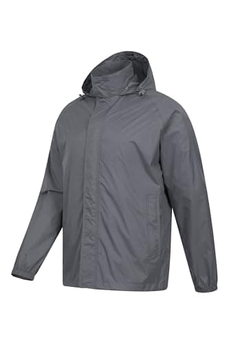 Mountain Warehouse Pakka Mens Waterproof Rain Jacket Grey M — view 6