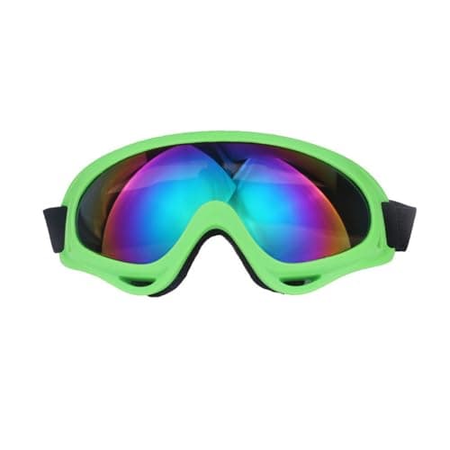 Snow Goggles Men Women, Motorcycle Anti Fog UV400 Spherical Lens (Green)