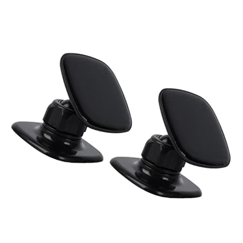 SEWACC 2Pcs Adjustable Car Phone Holder Mount Brackets Black ABS Material with Creative Design Protects Mobile Suitable for Car Dashboard and Windscreen Use