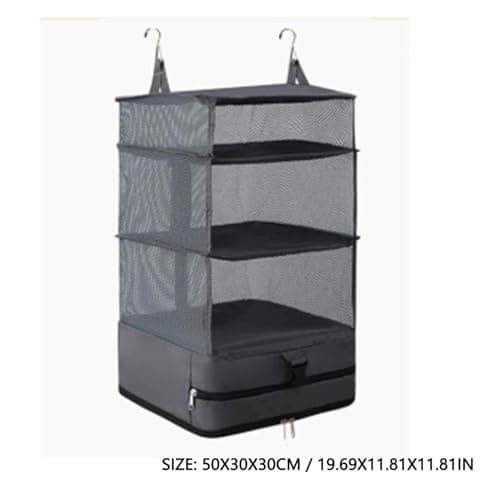 Hanging Packing Cubes, Adjustable Hooks Organizer Foldable Storage — view 2