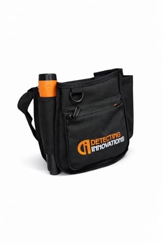 Detecting Innovations Ultimate Waist Pouch for Metal Detecting, Finds Bag with Pinpointer Holster, Durable Metal Detector Accessories (BLACK) — view 4
