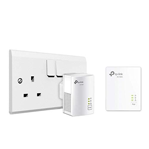 TP-LINK TL-PA7017 KIT 1-Port Gigabit Powerline Starter Kit, UK Plug (Renewed)