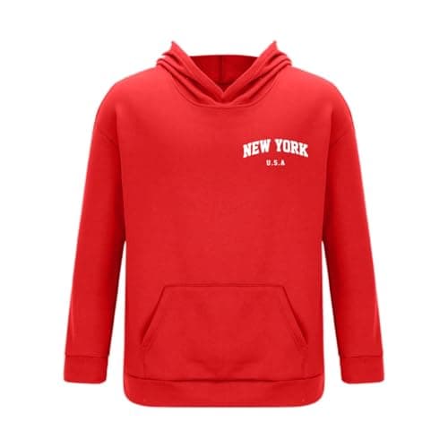 Tracksuit Track Suits for Men UK Mens Travel Hoodie Set Full with Angaroo Pocket Men's Tracksuits Suit Sweatpants Long-Sleeved Sports Activewear Red L — view 4