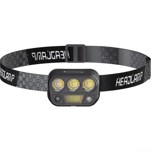 Axorafow Motion Sensor LED Headlamp Rechargeable USB Lightweight(E) — view 3